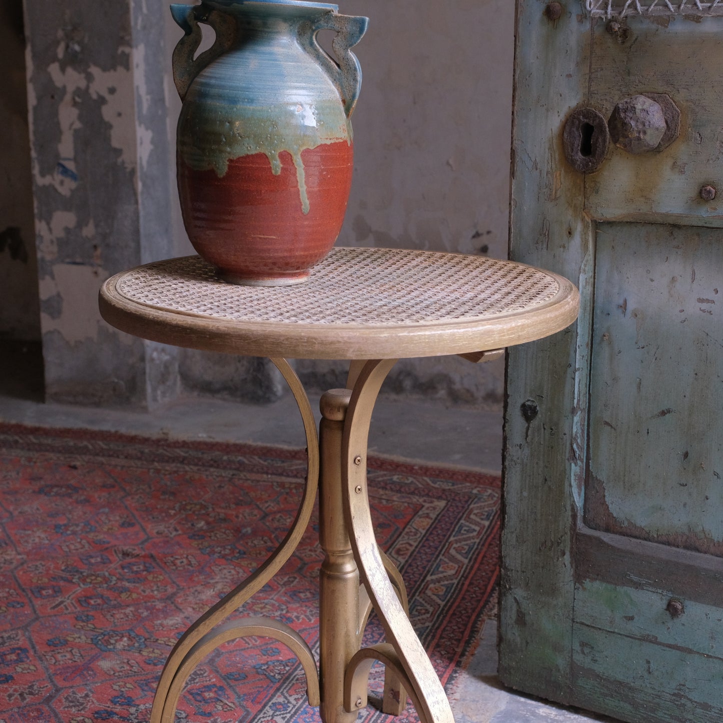 Bentwood & Bergere Side Table