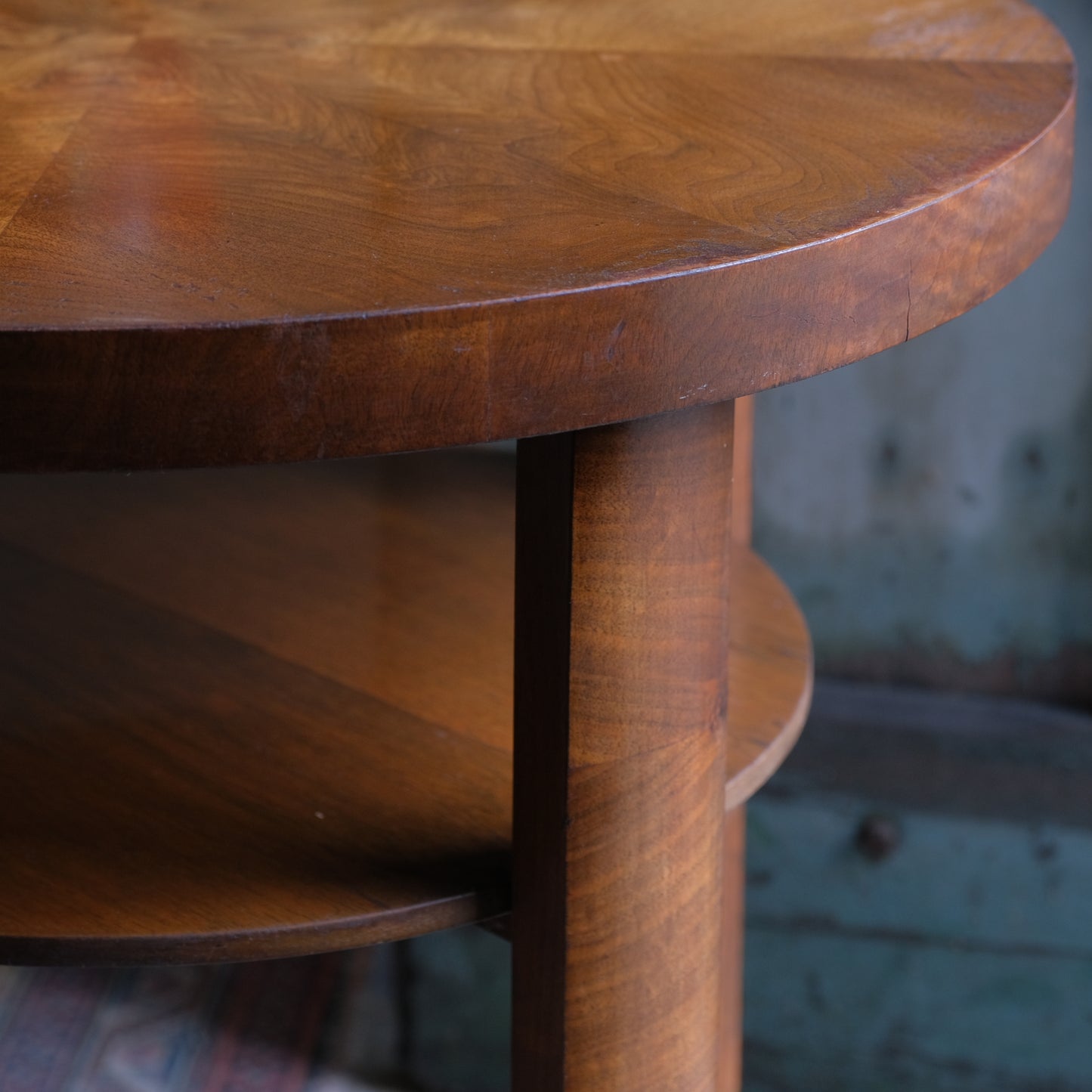 Art Deco Walnut Veneered Lamp Table