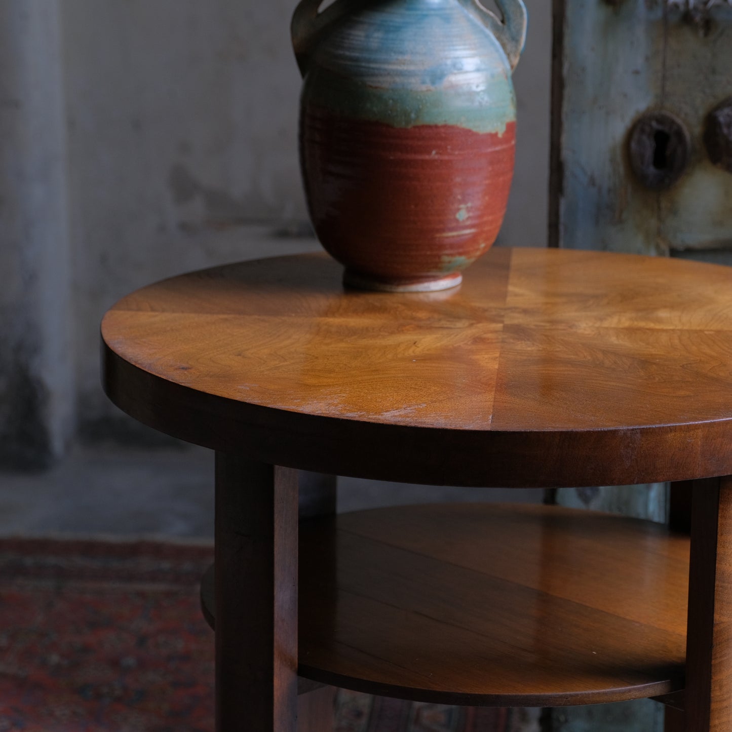 Art Deco Walnut Veneered Lamp Table