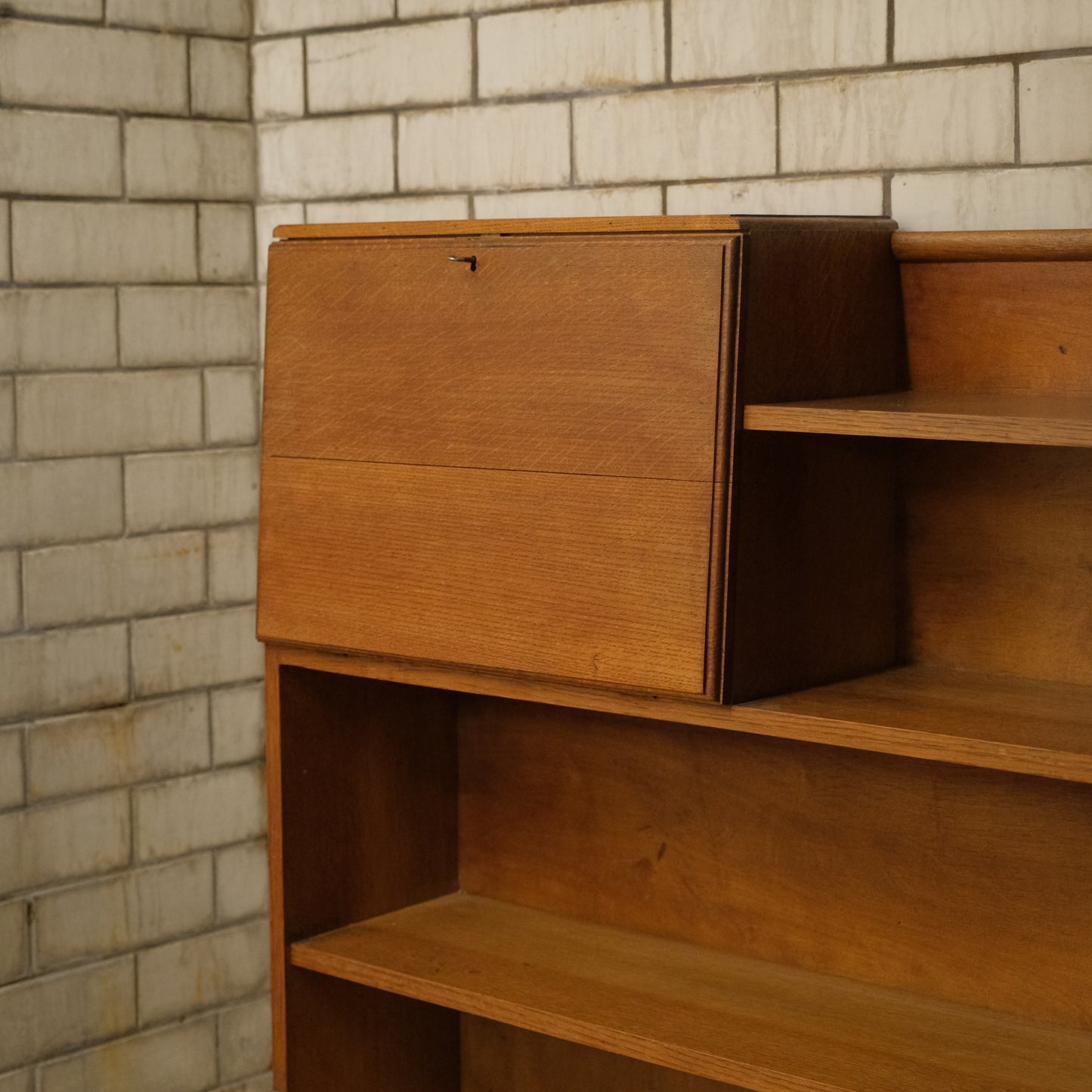 Oak Bureau Bookshelves